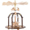 1-Tier Pyramid - Seven Angels and Glass Bells - 38x28 cm / 15x11 inch