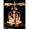 1-Tier Pyramid - Seven Angels and Glass Bells - 38x28 cm / 15x11 inch