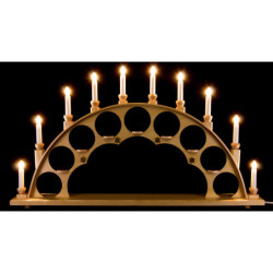 Candle Arch without Angels - Natural - 70x40 cm / 27.5x15.7 inch