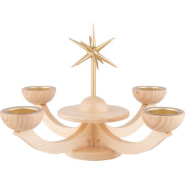 Adventsleuchter mit Teelichhalter ohne Engel - 31x31x20 cm