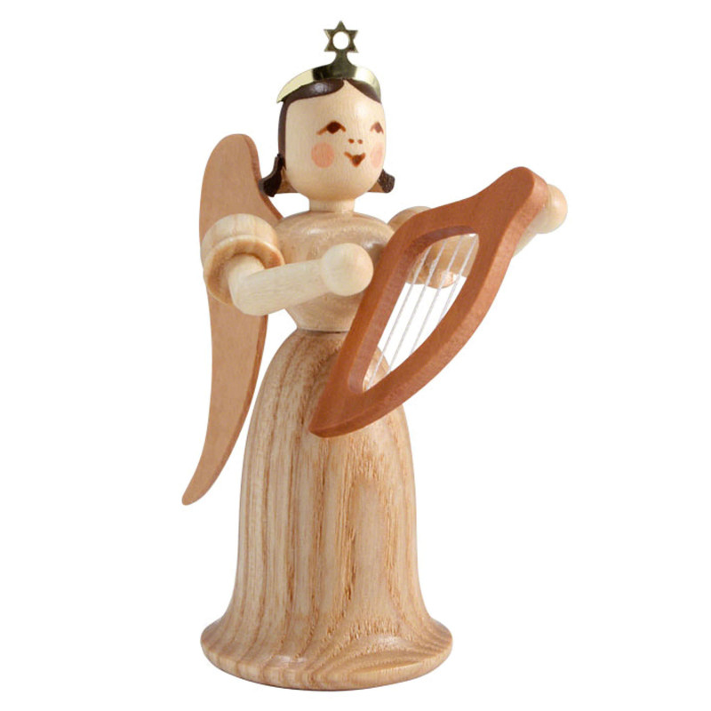Angel Long Skirt with Lyre, Natural - 6,6 cm / 2.6 inch