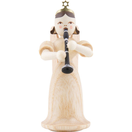 Langrockengel mit Klarinette, natur - 6,6 cm