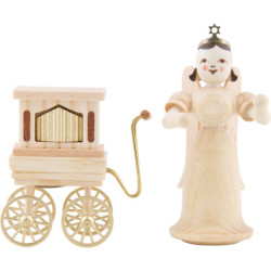 Angel Long Skirt with Hurdy-Gurdy, Natural - 6,6 cm / 2.6 inch