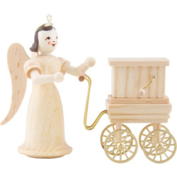 Angel Long Skirt with Hurdy-Gurdy, Natural - 6,6 cm / 2.6 inch