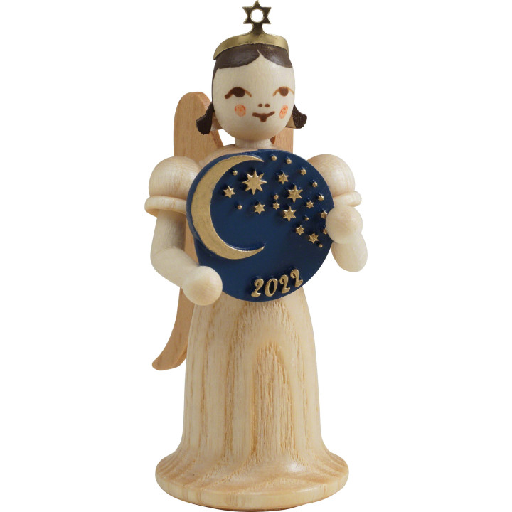 Langrockengel Mond und Sterne, natur - 6,6 cm