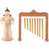 Angel Long Skirt with Tubular Bells - Natural - 6,6 cm / 2.6 inch