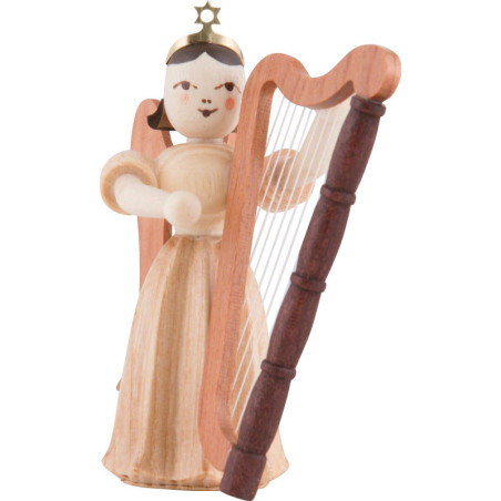 Angel Long Pleated Skirt with Harp, Natural - 6,6 cm / 2.6 inch