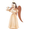Faltenlangrockengel mit Violine, natur - 6,6 cm