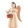 Long Pleated Skirt Angel with Drum, Natural - 6,6 cm / 2.6 inch