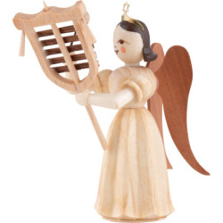 Angel Long Pleated Skirt with Bell Tree, Natural - 6,6 cm / 2.6 inch
