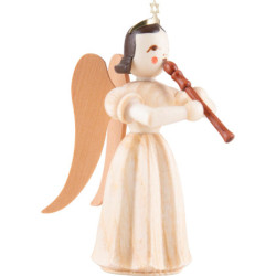 Angel Long Pleated Skirt with Recorder - Natural - 6,6 cm / 2.6 inch