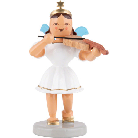 Kurzrockengel mit Bratsche, farbig - 6,6 cm