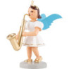 Kurzrockengel mit Saxophon, farbig - 6,6 cm