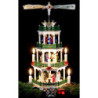 4-Tier Pyramid - Nativity Scene White - 47 cm / 18 inch