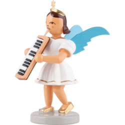 Kurzrockengel mit Melodika, farbig - 6,6 cm