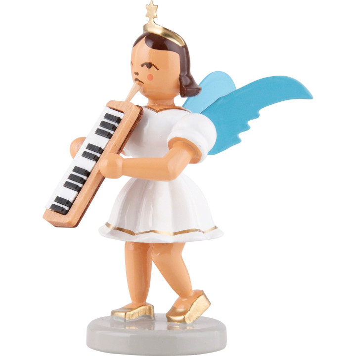Kurzrockengel mit Melodika, farbig - 6,6 cm