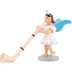 Kurzrockengel mit Alphorn, farbig - 6,6 cm