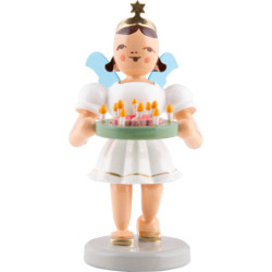 Angel Short Skirt with Birthday Wreath - Colored - 6,6 cm / 2.6 inch