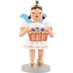 Angel Short Skirt with Flower Basket and Preciosa Crystals - Colored - 6,6 cm / 2.6 inch