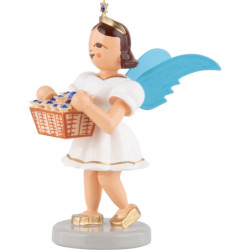 Angel Short Skirt with Flower Basket and Preciosa Crystals - Colored - 6,6 cm / 2.6 inch