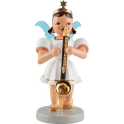 Kurzrockengel mit Bassklarinette, farbig - 6,6 cm
