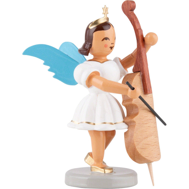Kurzrockengel mit Violoncello, farbig - 6,6 cm