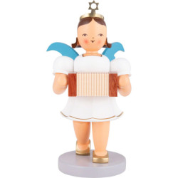 Kurzrockengel mit Harmonika, farbig - 22 cm