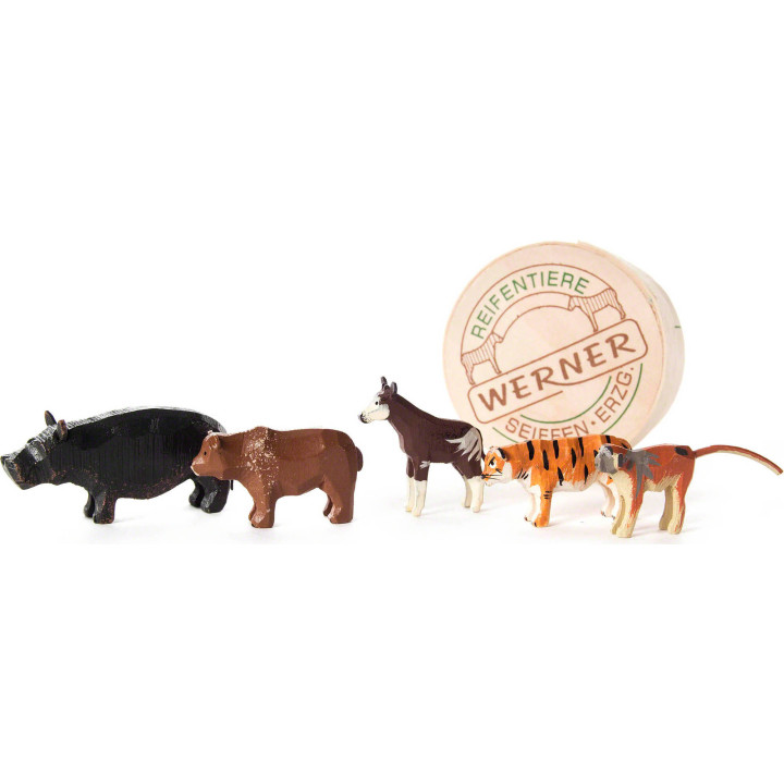 Zootiere in Spandose - 4 cm