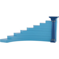 Engelstufen links, farbig - 16 cm