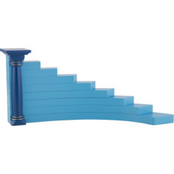 Engelstufen rechts, farbig - 16 cm