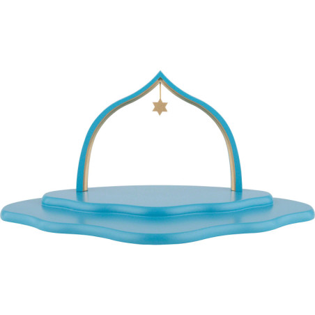 Angel Cloud with Two Levels, Colored with Arch - 35x20x17 cm / 13.8x7.9x6.9 inch