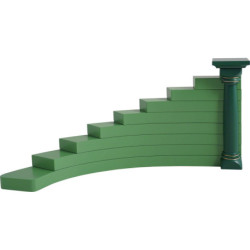 Stairs for Flower Children, Left - Green - 16 cm / 6.3 inch