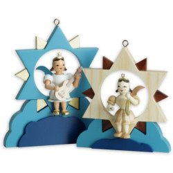 Star Holder for Angel in Small Star set of 2 colored