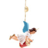 Floating Angel with Long Drum - Colored - 6,6 cm / 2.6 inch
