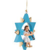 Angel Short Skirt with Clarinet in Star - Colored - 9 cm / 3.5 inch