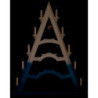 Light Triangle - Electric Lights and One Floating Angel - 53x66 cm / 20.9x26 inch