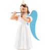 Faltenlangrockengel mit Violine, farbig - 6,6 cm
