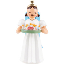Angel Long Pleated Skirt with Birthday Wreath - Colored - 6,6 cm / 2.6 inch