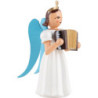 Angel Long Pleaded Skirt with Accordion - Colored - 6,6 cm / 2.6 inch