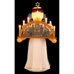 Angel Long Skirt with Candle Arch colored electric - 22 cm / 8.7 inch