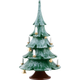 Weihnachtsbaum mit Glöckchen, farbig - 12 cm