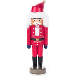 Nussknacker Weihnachtsmann rot - 14 cm