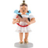 Kurzrockengel mit Reiterlein, farbig - 6,6 cm