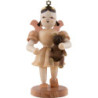 Kurzrockengel mit Teddy, natur - 6,6 cm