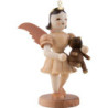Kurzrockengel mit Teddy, natur - 6,6 cm