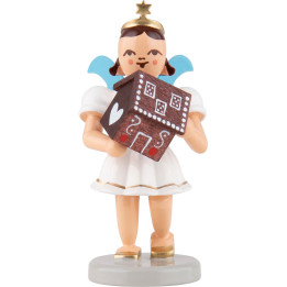 Angel Short Skirt with Gingerbread House - Colored - 6,6 cm / 2.6 inch