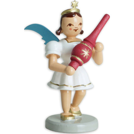Angel Short Skirt with Christmas Tree Topper - Colored - 6,6 cm / 2.6 inch