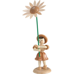 Blumenkind Sonnenblume, natur - 12 cm