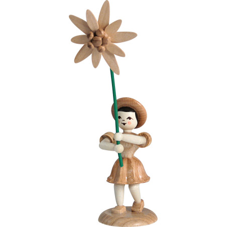 Blumenkind Edelweiß, natur - 12 cm