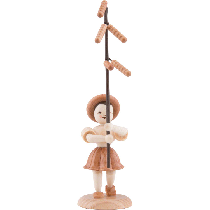 Flower Child with Hazelnut Bloom - Natural - 12 cm / 4.7 inch
